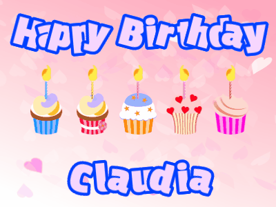 Happy Birthday Claudia GIF 118