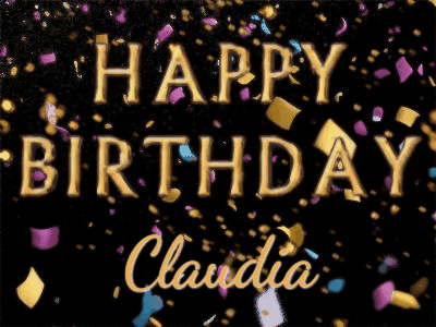 Happy Birthday Claudia GIF 130