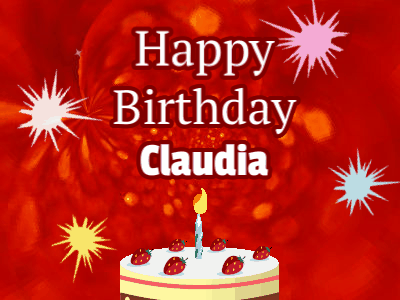 Happy Birthday Claudia GIF 14