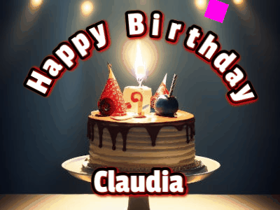 Happy Birthday Claudia GIF 26