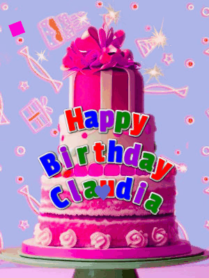 Happy Birthday Claudia GIF 46