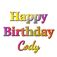 Happy Birthday Cody GIF