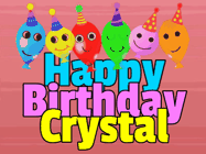 Happy Birthday Crystal GIF