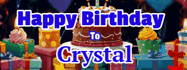 Happy Birthday Crystal GIF