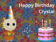 Happy Birthday Crystal GIF