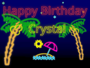 Happy Birthday Crystal GIF