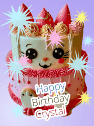 Happy Birthday Crystal GIF