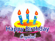 Happy Birthday Crystal GIF