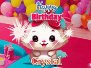 Happy Birthday Crystal GIF