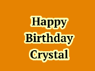 Happy Birthday Crystal GIF
