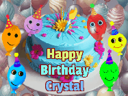Happy Birthday Crystal GIF