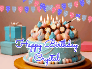 Happy Birthday Crystal GIF