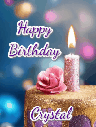 Happy Birthday Crystal GIF