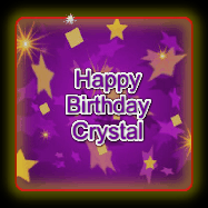 Happy Birthday Crystal GIF