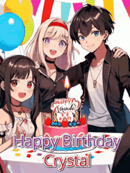 Happy Birthday Crystal GIF
