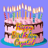 Happy Birthday Crystal GIF
