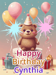 Happy Birthday Cynthia GIF
