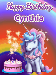 Happy Birthday Cynthia GIF