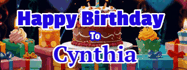Happy Birthday Cynthia GIF