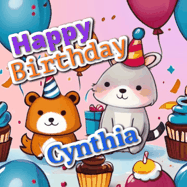 Happy Birthday Cynthia GIF