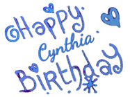 Happy Birthday Cynthia GIF