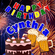 Happy Birthday Cynthia GIF