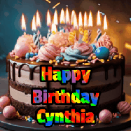 Happy Birthday Cynthia GIF