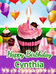 Happy Birthday Cynthia GIF