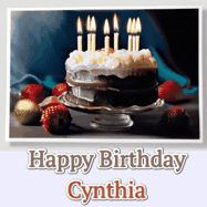 Happy Birthday Cynthia GIF