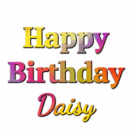 Happy Birthday Daisy GIF