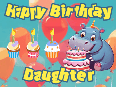 Happy Birthday Daughter GIF 112