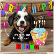 Happy Birthday Diana GIF