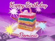 Happy Birthday Dominic GIF