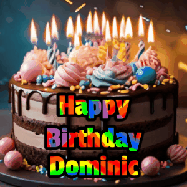 Happy Birthday Dominic GIF