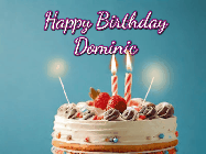 Happy Birthday Dominic GIF