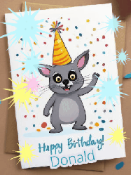 Happy Birthday Donald GIF