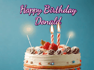 Happy Birthday Donald GIF