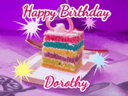 Happy Birthday Dorothy GIF