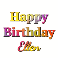 Happy Birthday Ellen GIF