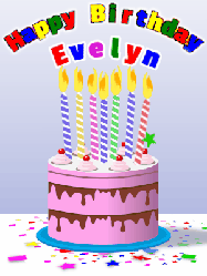 Happy Birthday Evelyn GIF
