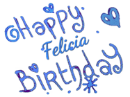 Happy Birthday Felicia GIF