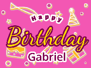 Happy Birthday Gabriel GIF