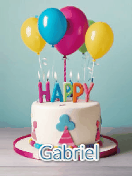 Happy Birthday Gabriel GIF