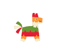 Happy Birthday Gabriel GIF: A happy pinata animated birthday gif with animated text that you can customize.