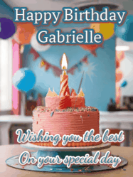 Happy Birthday Gabrielle GIF