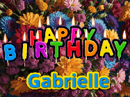 Happy Birthday Gabrielle GIF