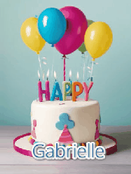 Happy Birthday Gabrielle GIF