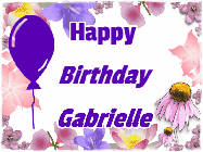 Happy Birthday Gabrielle GIF