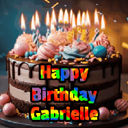 Happy Birthday Gabrielle GIF