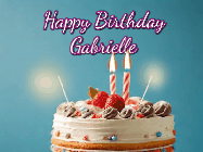 Happy Birthday Gabrielle GIF